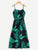 Tropical Leaf Print Cami Dress