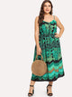 Plus Geo Print Cami Dress