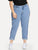 SHEIN Plus Stitch Line Side Jeans