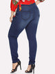 Plus Solid Skinny Jeans