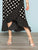 SHEIN Plus Polka Dot Print Ruffle Wrap Skirt