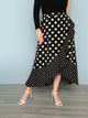 SHEIN Plus Polka Dot Print Ruffle Wrap Skirt