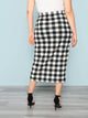 Plus Plaid Pencil Skirt