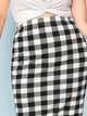 Plus Plaid Pencil Skirt