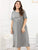 Plus Letter Print Split Side Night Dress