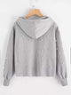 Plus Pearl Beaded Hooded Sweatshirt