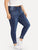 SHEIN Plus Ripped Detail Raw Hem Jeans