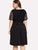 Plus Contrast Lace V Neck Dress