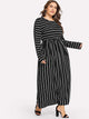 Plus Striped Dress