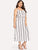 Plus Cold Shoulder Striped Dress