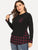 Plus 2 In 1 Plaid Hem Sweatshirt