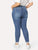 SHEIN Plus Bleach Wash Skinny Jeans