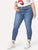 SHEIN Plus Bleach Wash Skinny Jeans