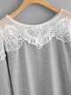 Plus Contrast Lace Tee