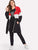 Plus Zip Color Block Coat