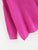 Neon Pink Plus Solid V Neck Sweater