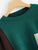Plus Color Block Asymmetric Hem Jumper
