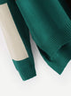 Plus Color Block Asymmetric Hem Jumper