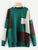 Plus Color Block Asymmetric Hem Jumper