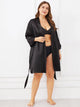 Plus Self Belted Knot Robe