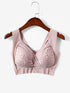 Plus Contrast Lace Wireless Bra