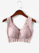 Plus Contrast Lace Wireless Bra