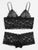 Plus Scalloped Trim Longline Lingerie Set