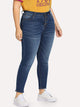 SHEIN Plus Bleach Wash Jeans