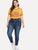 SHEIN Plus Bleach Wash Jeans