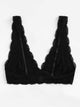 Plus Size Scalloped Trim Bralette