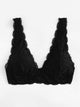 Plus Size Scalloped Trim Bralette