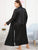 Plus Lace Insert Self Belted Longline Robe