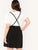  Plus Bib Pocket Patched Corduroy Dress
