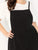  Plus Bib Pocket Patched Corduroy Dress