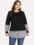 Plus Contrast Panel Sweatshirt