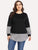 Plus Contrast Panel Sweatshirt