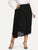 Plus Elastic Waist Midi Skirt