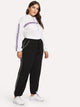 Plus Slant Pocket Elastic Waist Pants