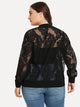 Plus Solid Lace Jacket