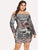 Plus Slim Fitted Bardot Sequin Dress