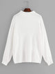 Plus Solid Drop Shoulder Jumper