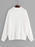 Plus Solid Drop Shoulder Jumper