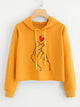 Plus Hand Print Hooded Sweatshirt