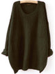 Plus Drop Shoulder Solid Jumper