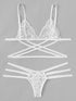 Plus Criss Cross Lingerie Set