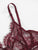 Plus Eyelash Lace Underwire Lingerie Set