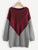 Plus Color-Block Round Neck Knit Dress