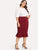 Plus Solid Mermaid Hem Skirt