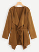 Plus Self Tie Waist Coat