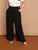 Plus Button Detail Slant Pocket Palazzo Pants